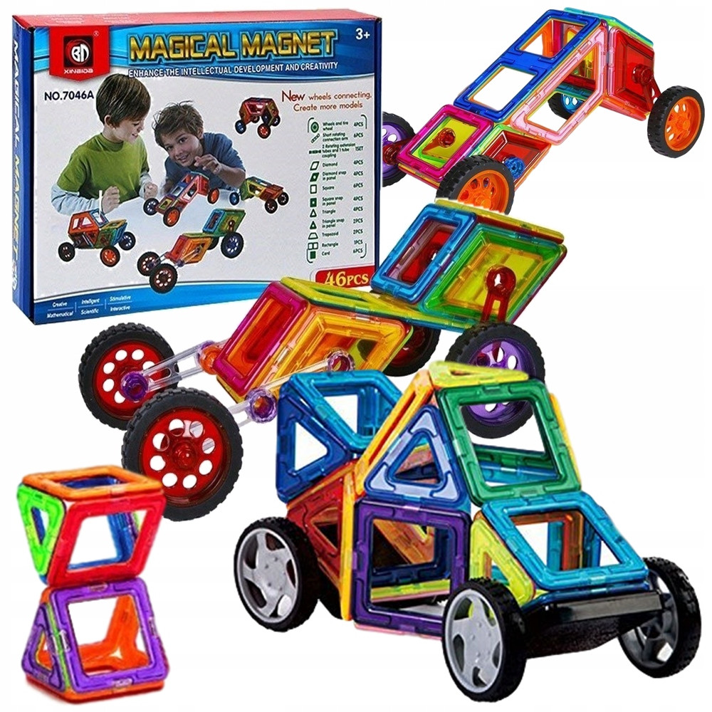 Magical Magnet: Магнитный конструктор, 98 деталей. Настольные игры новые!