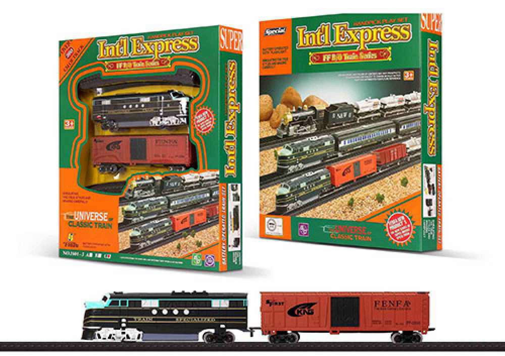Железная дорога на батарейках Int'l Express модель NO.1604-3C