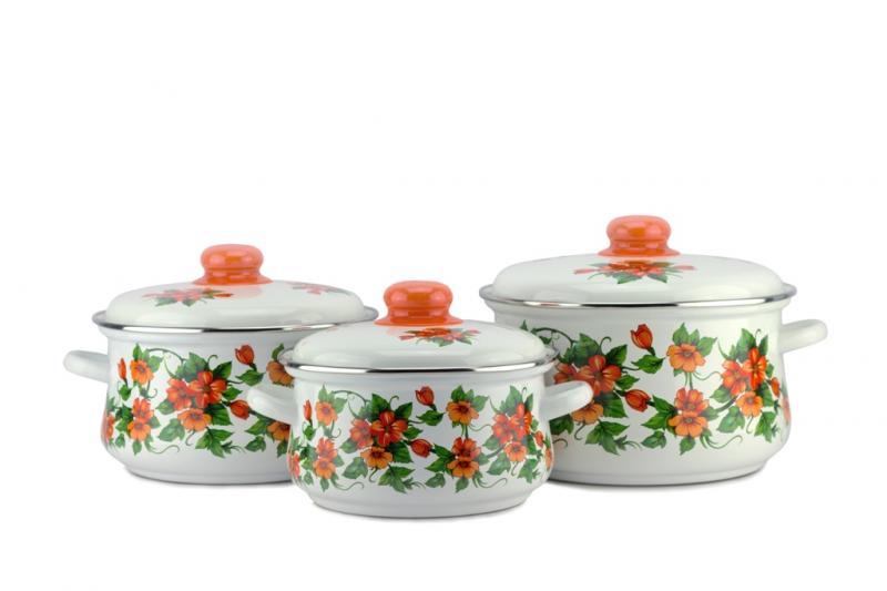 Набор посуды "Забава", белый (Эмаль Магнитогорск, Россия), фото 1