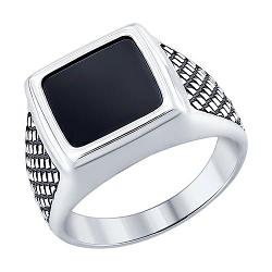 Кольцо из серебра с наношпинелью SOKOLOV 95010092 чернение