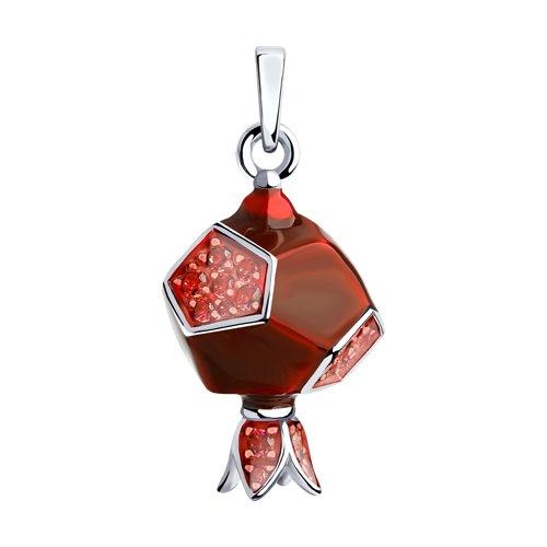 Подвеска из серебра с эмалью SOKOLOV 94032499
