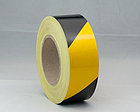 Светоотражающая клеевая лента черно-желтая (5см х45,7м), фото 3