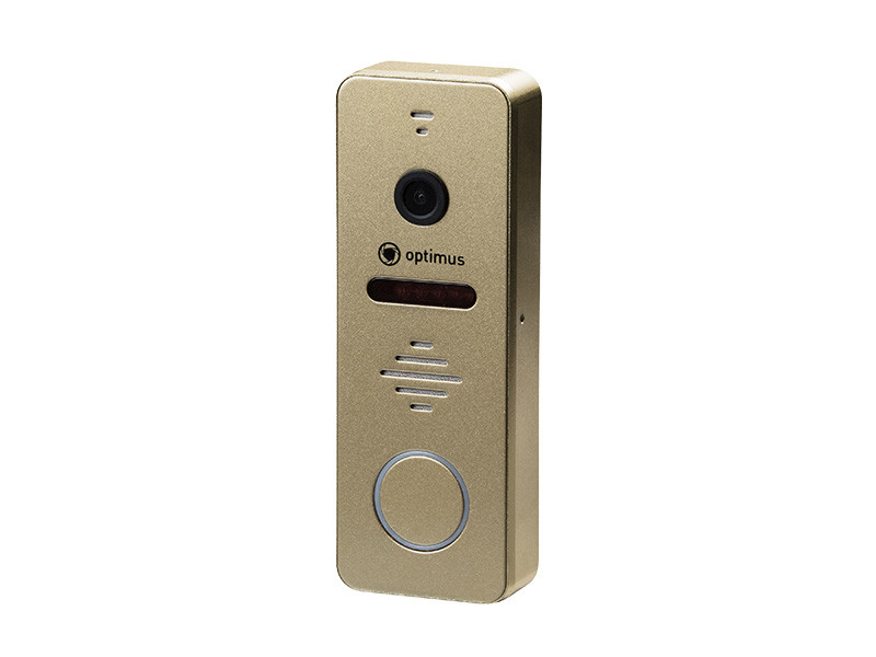 Панель видеодомофона Optimus DSH-1080, золото - фото 1 - id-p85458733