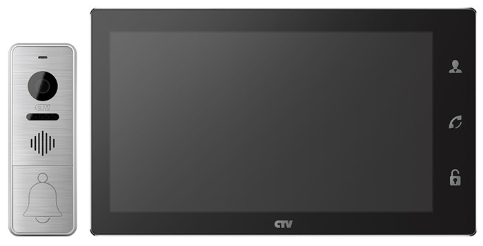 Комплект видеодомофона CTV-DP4102FHD, черный - фото 1 - id-p85458711