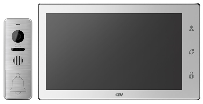 Комплект видеодомофона CTV-DP4102FHD, белый - фото 1 - id-p85458712