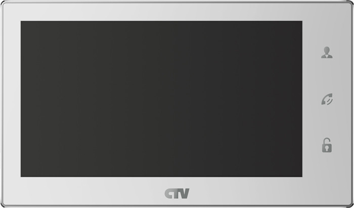 Цветной монитор видеодомофона CTV-M4706AHD, белый - фото 1 - id-p85458689