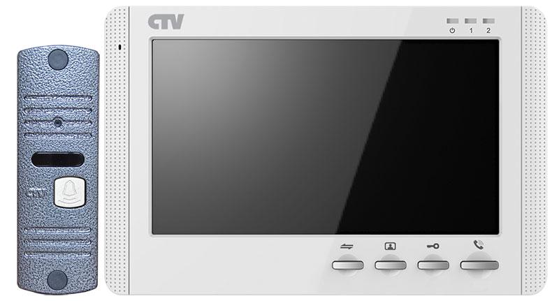 Комплект видеодомофона CTV-DP1704MD, белый - фото 1 - id-p85458724