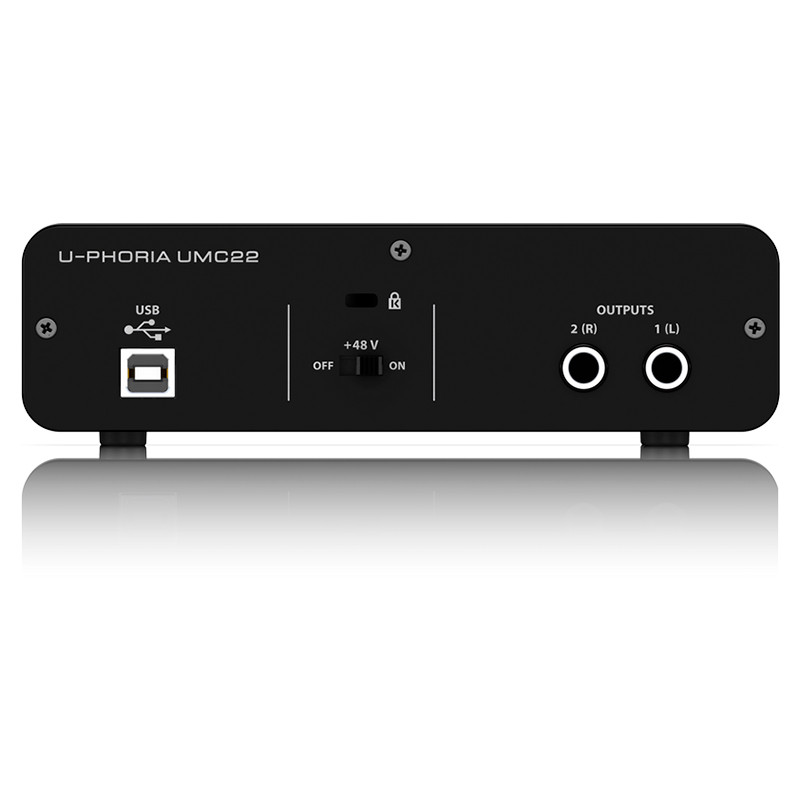 Внешняя студийная звуковая карта Behringer UMC22 U-PHORIA - фото 4 - id-p74500624