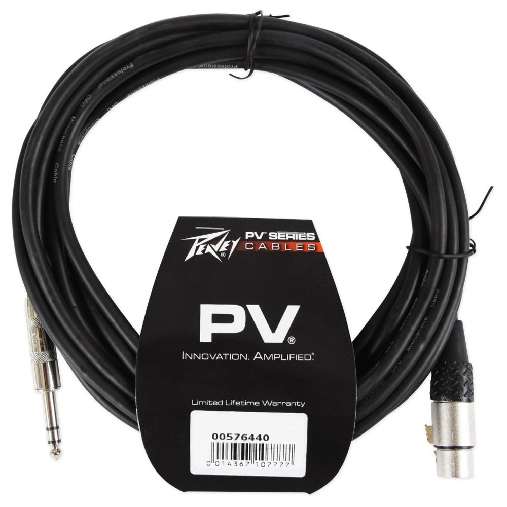 Микрофонный кабель Jack-XLR 6 м Peavey PV 20' HIGH Z MIC CABLE