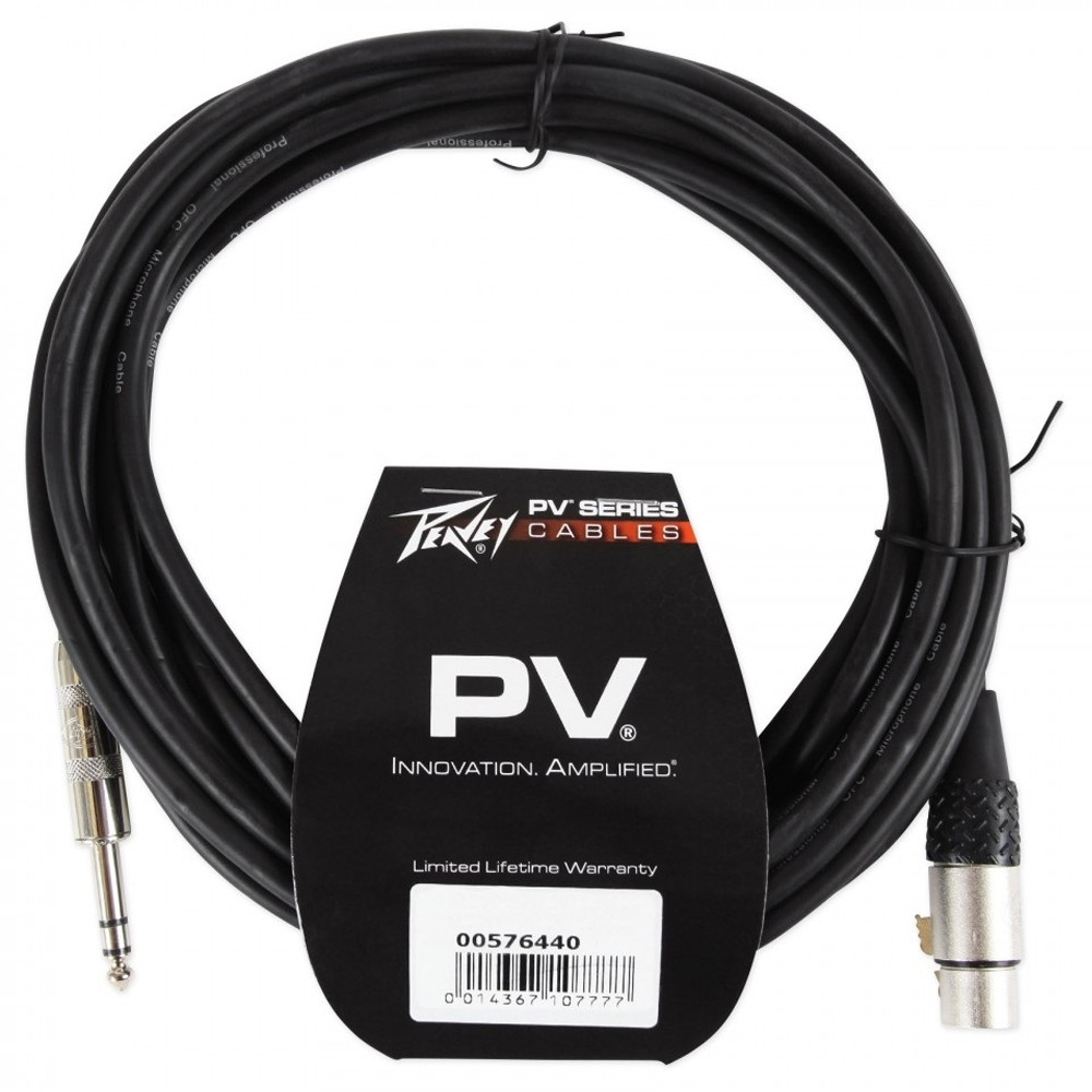 Микрофонный кабель Jack-XLR 6 м Peavey PV 20' HIGH Z MIC CABLE - фото 1 - id-p74502397