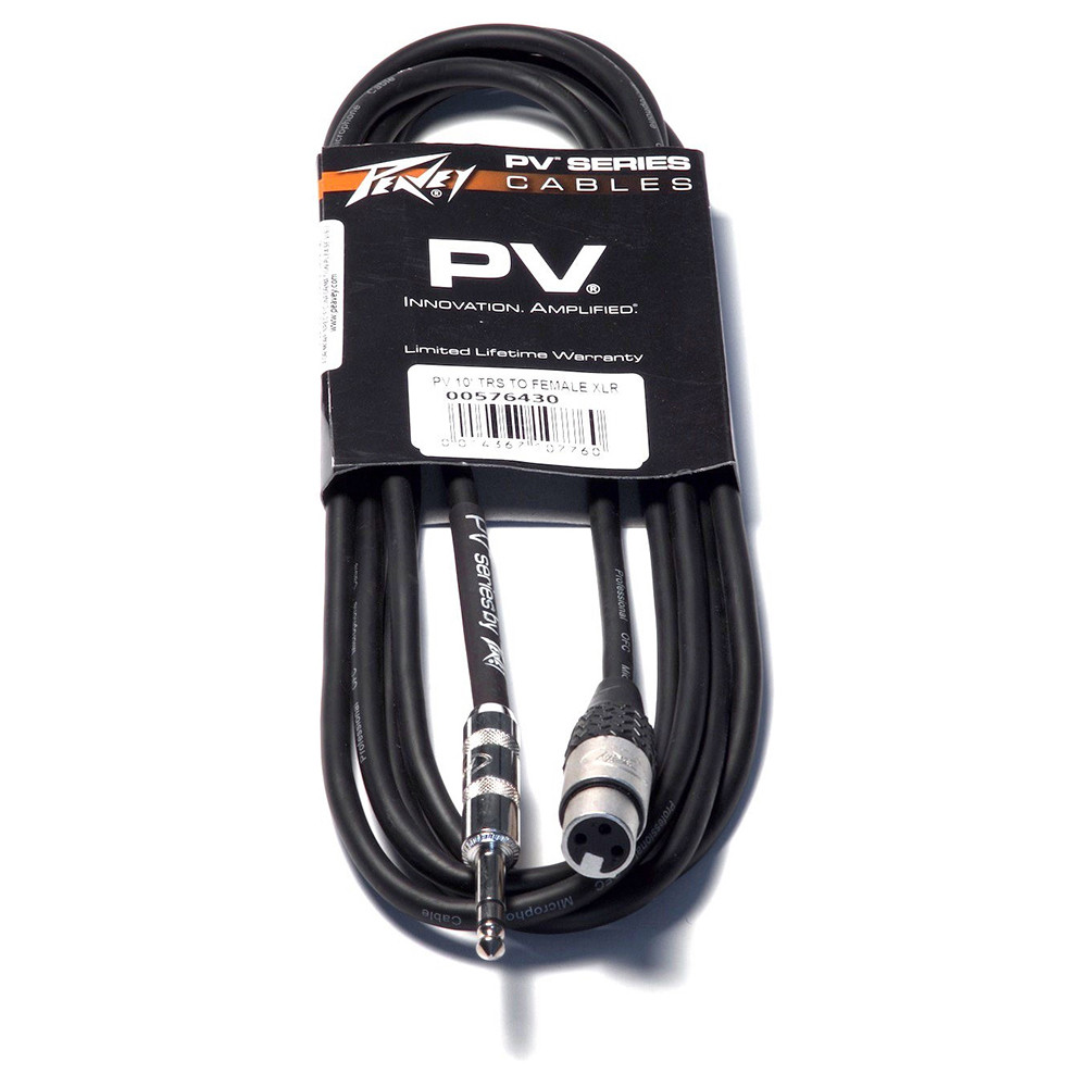 Интерфейсный кабель Jack-XLR(F) 1,5 м Peavey PV 5' TRS to Female XLR - фото 2 - id-p74502451