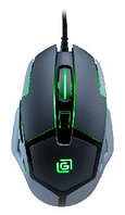 Мышка игровая Oklick 915G HELLWISH V2 черный/серебристый оптическая (2400dpi) USB игровая (6but)