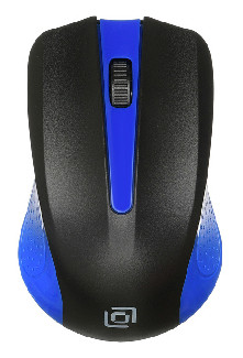 Мышка беспроводная Oklick 485MW черный/синий оптическая (1200dpi) беспроводная USB (2but)