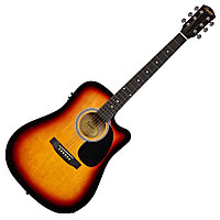 Fender Squier SA-105CE Dreadnout Sunburst электро-акустикалық гитара