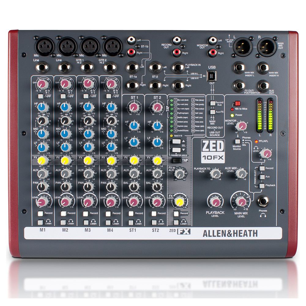 Аналоговый микшерный пульт Allen & Heath ZED-10FX