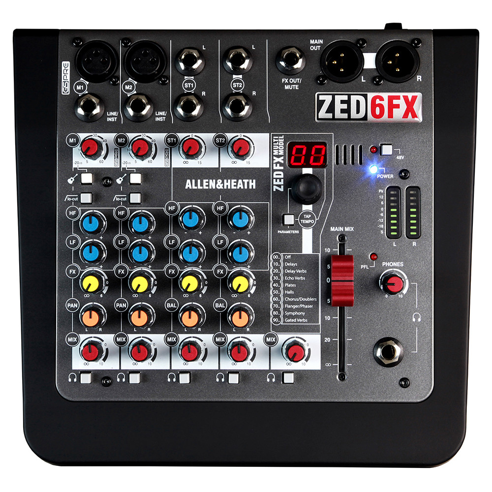 Аналоговый микшерный пульт Allen & Heath ZED6FX