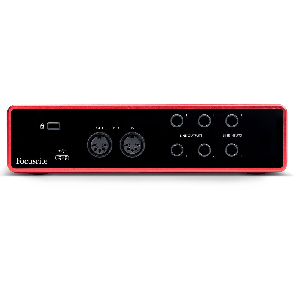 Внешняя студийная звуковая карта Focusrite scarlett 4i4 3rd Gen USB - фото 4 - id-p74499824