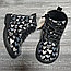 Ботинки черные, лакированные  на шнурках (сердечко), фото 4