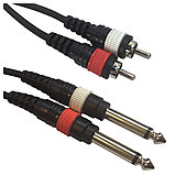 Сигнальный аудио кабель Jack-RCA 3 м ACCU-CABLE AC-2R-2J6M/3, фото 2