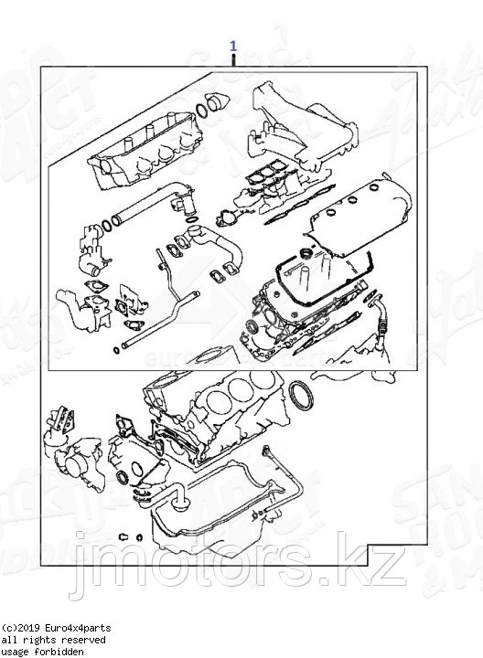 Ремкомплект двигателя дубликат MD977864 6G72 V3.0 pajero montero