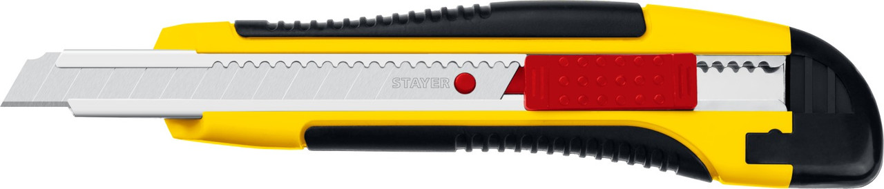 STAYER 9 мм, сегментированное лезвие, автосоп HERCULES-9, нож 0903_z01 - фото 2 - id-p85470632