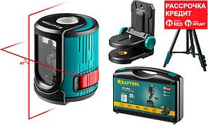 KRAFTOOL держатель с микролифтом  ММ1, элевационный штатив ST-120 (39-120см), в кейcе, IP54, точн. 0,2 мм/м,