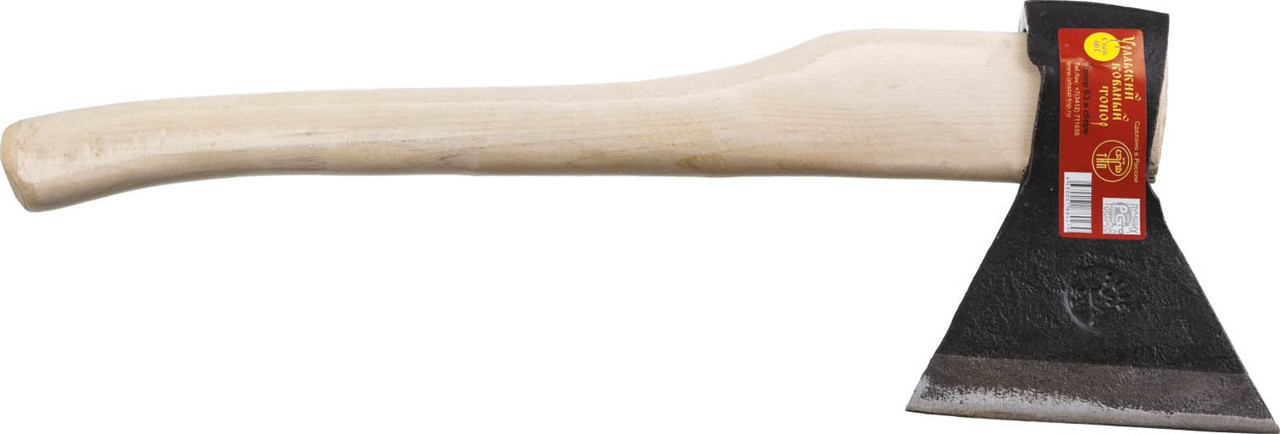 1000 г., топор кованый ИЖ с прямым лезвием и деревянной рукояткой 2071-10 - фото 3 - id-p85470839