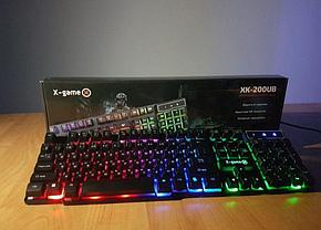 Игровая клавиатура Game-X Геймерская с rgb подсветкой, фото 5
