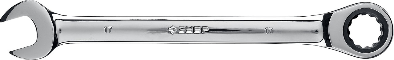 ЗУБР 17 мм, комбинированный гаечный ключ трещоточный 27074-17_z01 - фото 3 - id-p85470936