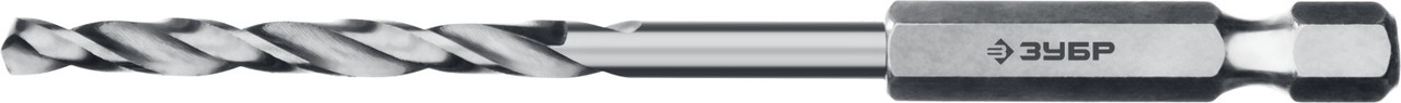 ЗУБР Ø 3.5 x 88 мм, НЕХ 1/4", класс A, Р6М5, сверло спиральное по металлу 29623-3.5 Профессионал - фото 2 - id-p85471156