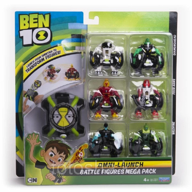 Ben 10 Набор Омнизапуск Mega Pack : часы и 6 фигурок , 76811