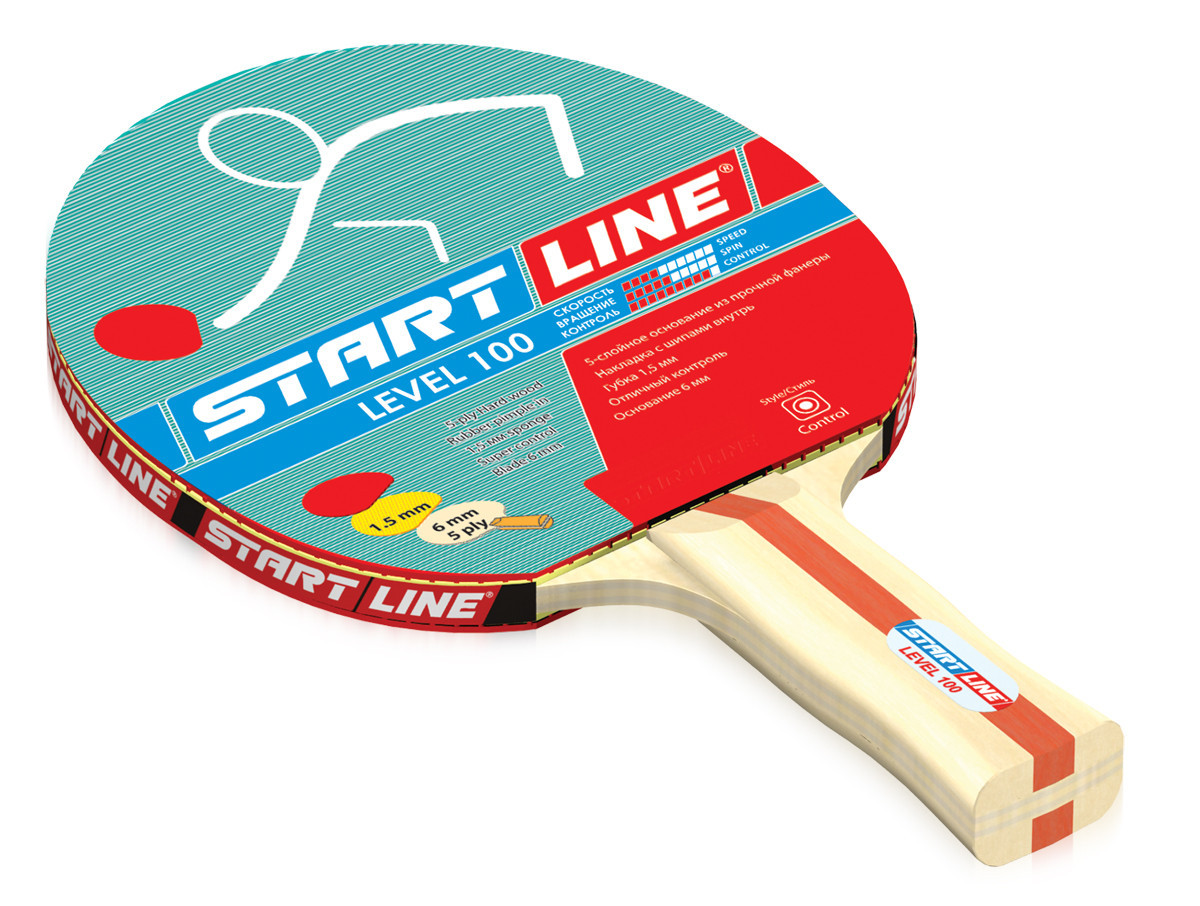 Теннисная ракетка Start line Level 100 (анатомическая) - фото 1 - id-p85477481