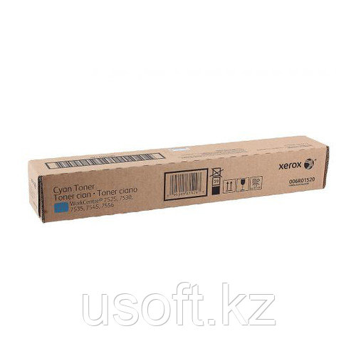 006R01520 Тонер-картридж ГОЛУБОЙ Xerox WorkCentre 7525/7530/7535/7545/7556/ 7830/7835/7845/7855 (15K стр.)