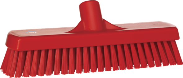 Щетка для мытья полов и стен, 305 мм, Жесткий ворс, красный цвет, фото 2