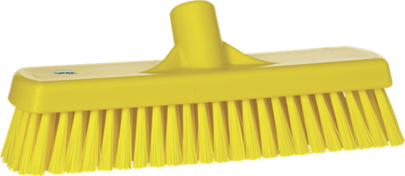 Щетка для мытья полов и стен, 305 мм, Жесткий ворс, желтый цвет - фото 1 - id-p85516410