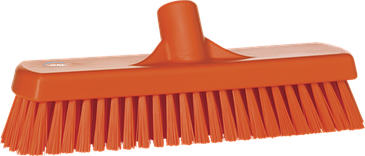 Щетка для мытья полов и стен, 305 мм, Жесткий ворс, оранжевый цвет