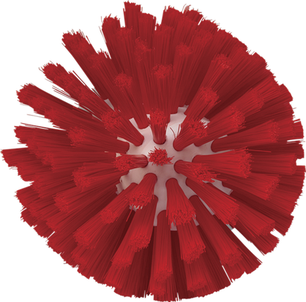 Щетка для очистки мясорубок, Ø135 мм, средний ворс, красный цвет, фото 2