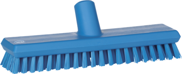 Щетка скребковая поломойная с подачей воды, 270 мм, Очень жесткий, синий цвет, фото 1