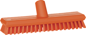 Щетка скребковая поломойная с подачей воды, 270 мм, Очень жесткий, оранжевый цвет