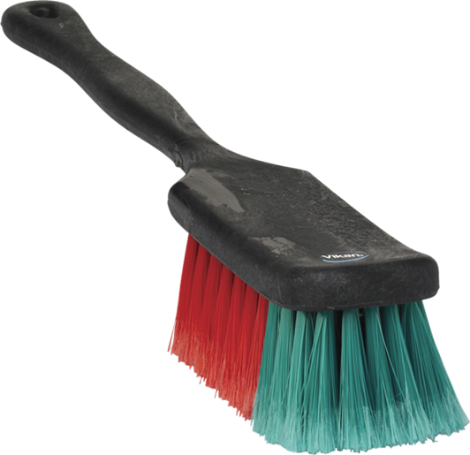 Щетка для автомобиля с короткой ручкой, 275 мм, Мягкий/ расщепленный, черный цвет, фото 1