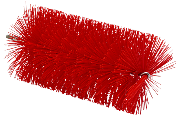 Ерш, используемый с гибкими ручками, Ø90 мм, 200 мм, средний ворс, красный цвет