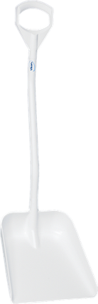 Эргономичная большая лопата с короткой ручкой, 380 x 340 x 90 мм., 1140 мм, белый цвет, фото 2