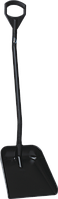 Эргономичная большая лопата с длинной ручкой, 380 x 340 x 90 мм., 1310 мм, черный цвет