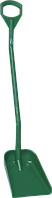 Эргономичная лопата, 340 x 270 x 75 мм., 1280 мм, зеленый цвет
