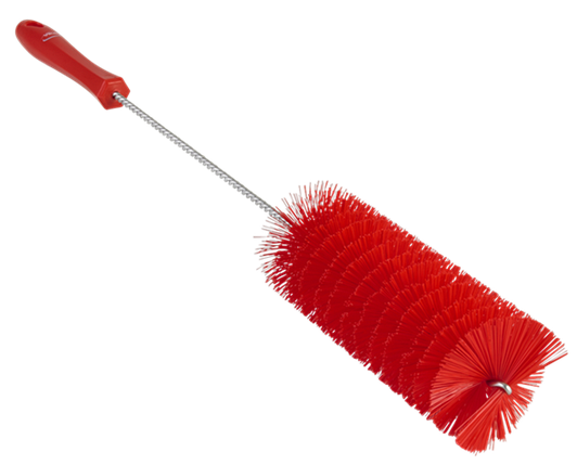 Ерш для чистки труб, диаметр 60 мм, 510 мм, средний ворс, красный цвет, фото 2