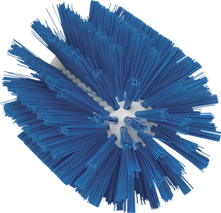 Щетка-ерш для очистки труб, гибкая ручка, диаметр 103 мм, средний ворс, синий цвет, фото 2