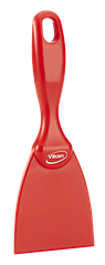 Скребок ручной из полипропилена, 75 мм, красный цвет