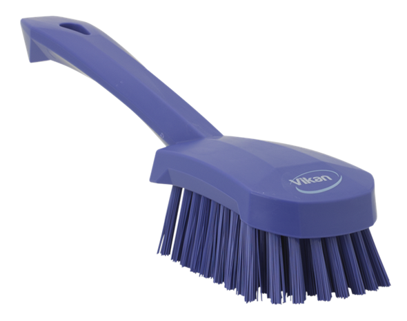 Щетка для мытья с короткой ручкой, 270 мм, Жесткий ворс, фиолетовый цвет - фото 1 - id-p85516931