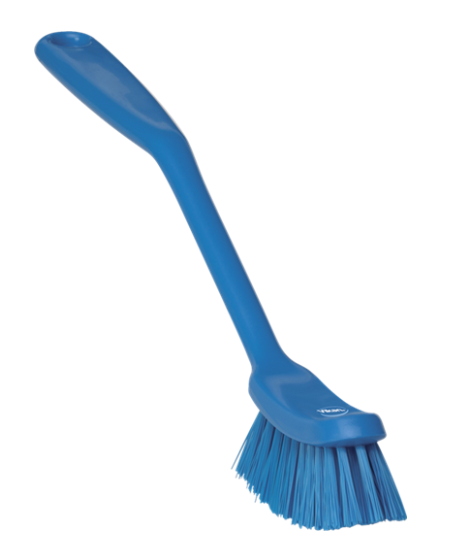 Щетка для мытья посуды малая, 290 мм, средний ворс, синий цвет, фото 1