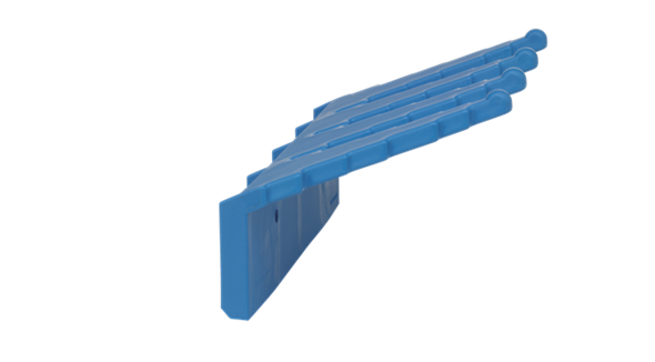 Настенный держатель для инвентаря, 240 мм, синий цвет - фото 1 - id-p85517279
